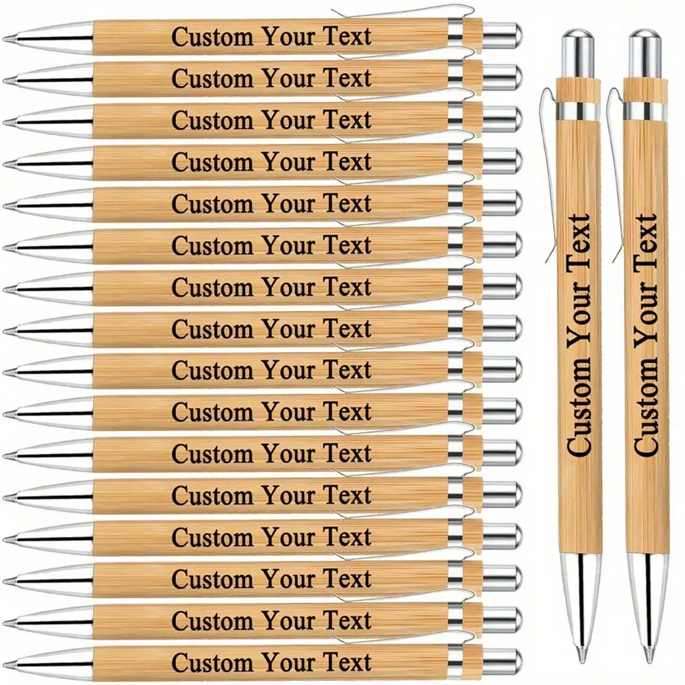 Personalized Bamboo Ballpoint Pens – Custom Engraved, Retractable for Weddings, Office & School
Personalized Bamboo Ballpoint Pens – Custom Engraved, Retractable for Weddings, Office & School