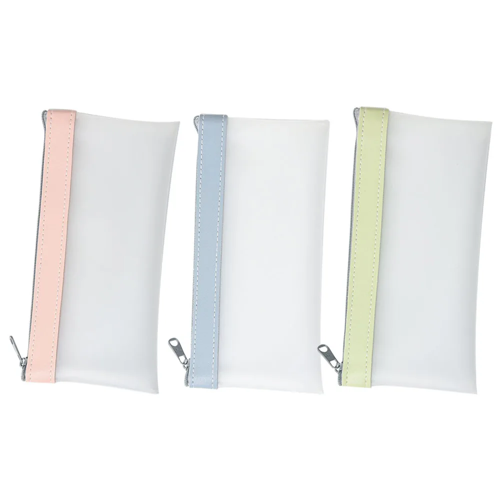 3 Pcs Stationery Storage Pen Bag Large Capacity Portable Pencil Case Clear TPU Zipper Pouches Practical School Supplies
3 Pcs Stationery Storage Pen Bag Large Capacity Portable Pencil Case Clear TPU Zipper Pouches Practical School Supplies