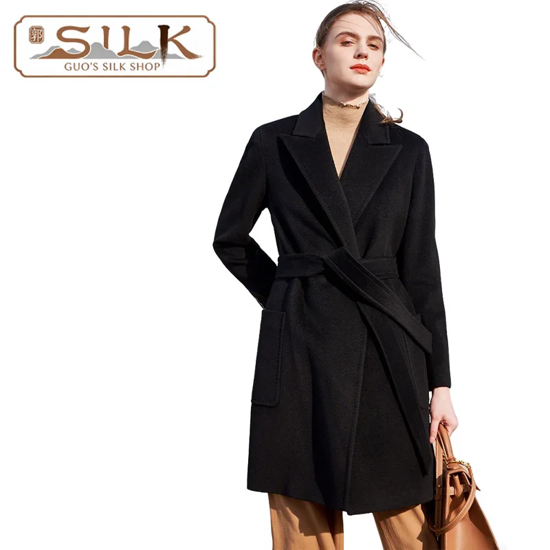 High-end Double-faced Cashmere Women's Coat - Wave Pattern Wool Coat - Elegant and Simple Fashionable Autumn Winter Clothing
High-end Double-faced Cashmere Women's Coat - Wave Pattern Wool Coat - Elegant and Simple Fashionable Autumn Winter Clothing