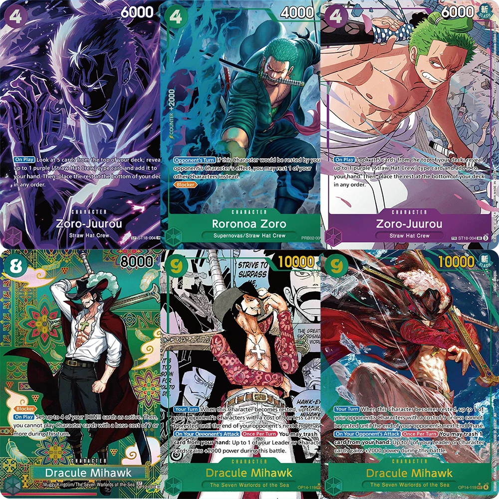 PROXY One Piece The Great Swordsman Dracule Mihawk Frosted And Roronoa Zoro laser Cards OPCG Japanese Game Anime Collection Card
PROXY One Piece The Great Swordsman Dracule Mihawk Frosted And Roronoa Zoro laser Cards OPCG Japanese Game Anime Collection Card