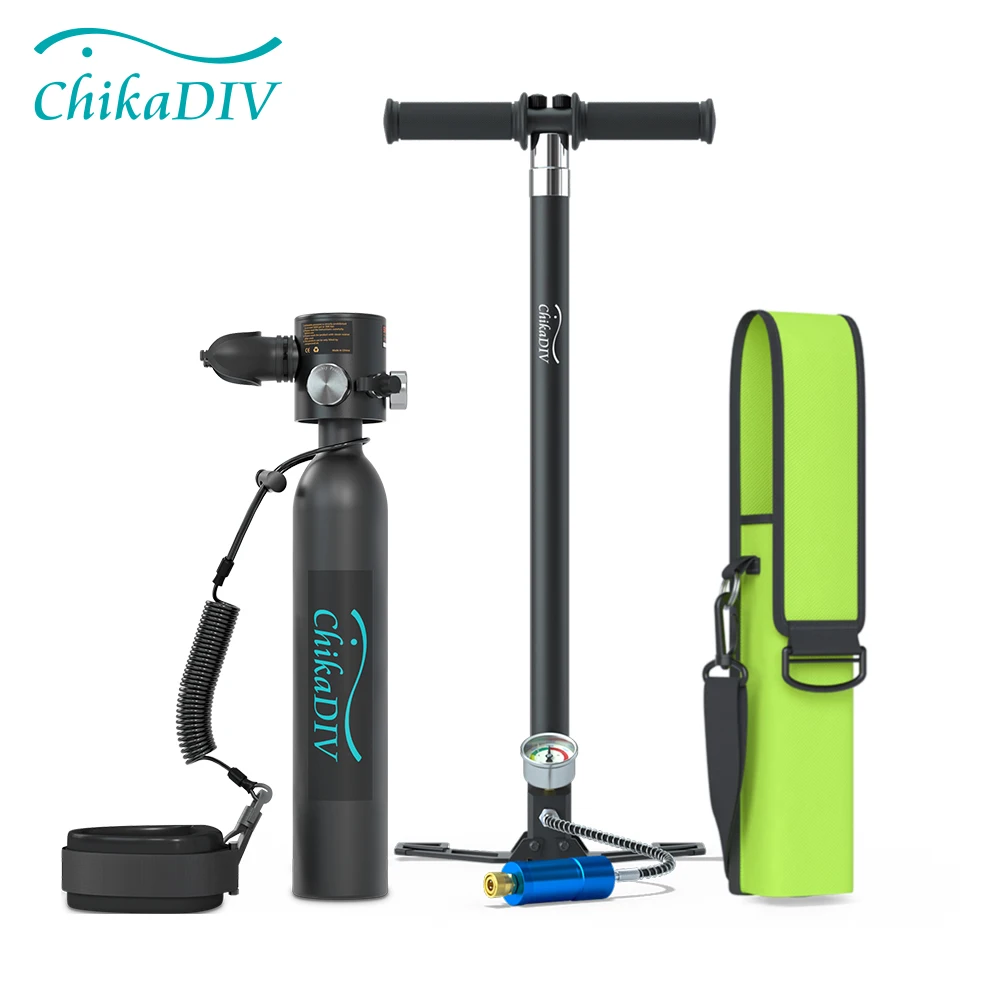 Chikadiv Scuba Tank Portable Mini Diving Cylinder Constant Pressure Valve Refillable Pony Bottle Emergency Backup Diving Tank
Chikadiv Scuba Tank Portable Mini Diving Cylinder Constant Pressure Valve Refillable Pony Bottle Emergency Backup Diving Tank