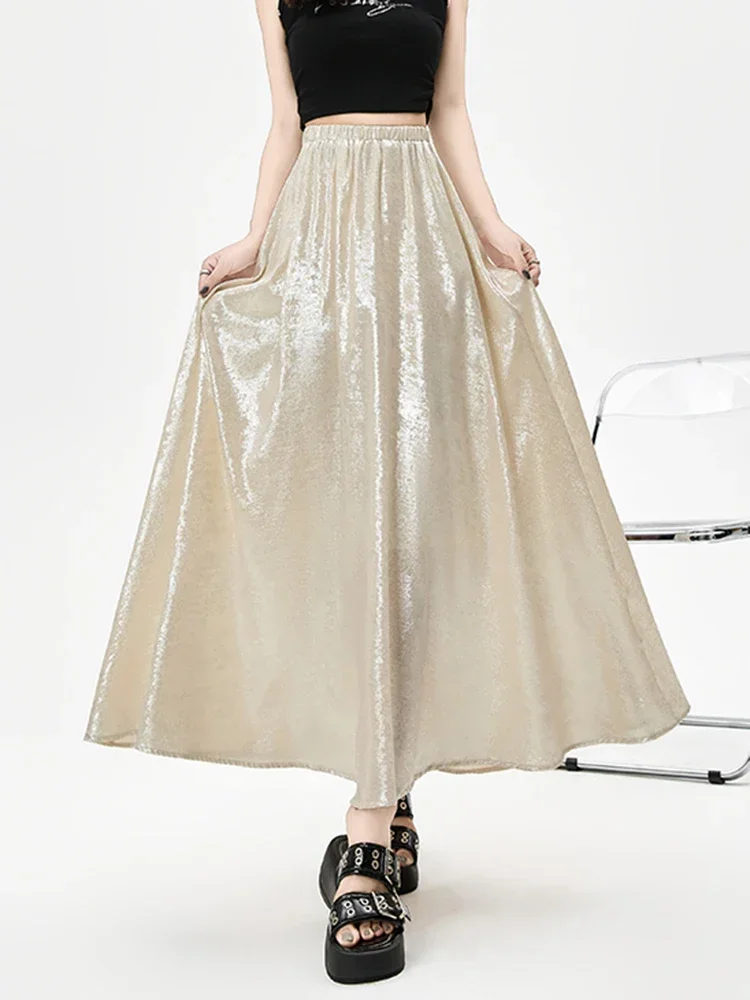Apricot Black Green Elegant Loose Casual Female Midi Skirts Summer Basic High Waist Fashion Simple Solid Color S-XL Women Skirts
Apricot Black Green Elegant Loose Casual Female Midi Skirts Summer Basic High Waist Fashion Simple Solid Color S-XL Women Skirts