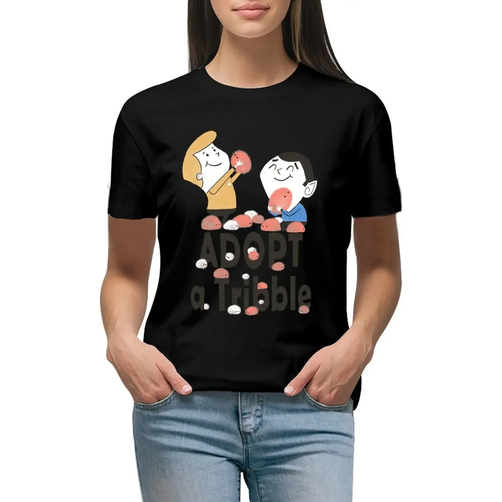 Adopt A Tribble T-Shirt summer clothes customizeds animal print t-shirts for Women cotton
Adopt A Tribble T-Shirt summer clothes customizeds animal print t-shirts for Women cotton
