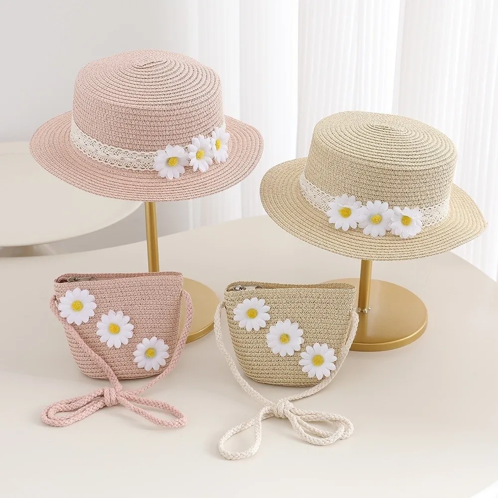 New Outdoor Small Daisy Children Beach Straw Hat Wide Brim Sun Protection Sun Hat Lace Solid Color Sunscreen Sunshade Hat Summer
New Outdoor Small Daisy Children Beach Straw Hat Wide Brim Sun Protection Sun Hat Lace Solid Color Sunscreen Sunshade Hat Summer