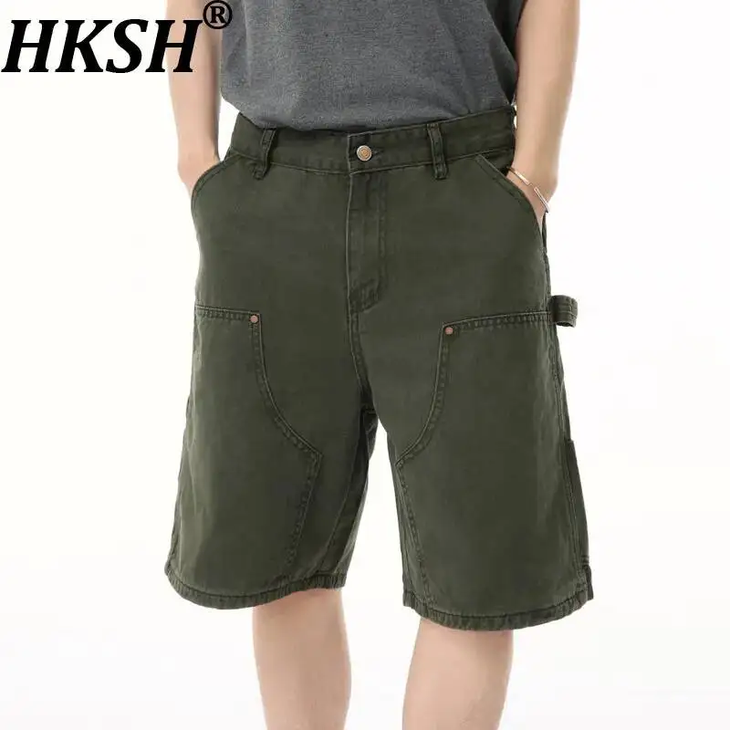 HKSH Summer New Men Tide Chic Ins High Street American Y2K Multi-pocket Washed Shorts Workwear Casual Denim Pants Capris HK24749
HKSH Summer New Men Tide Chic Ins High Street American Y2K Multi-pocket Washed Shorts Workwear Casual Denim Pants Capris HK24749