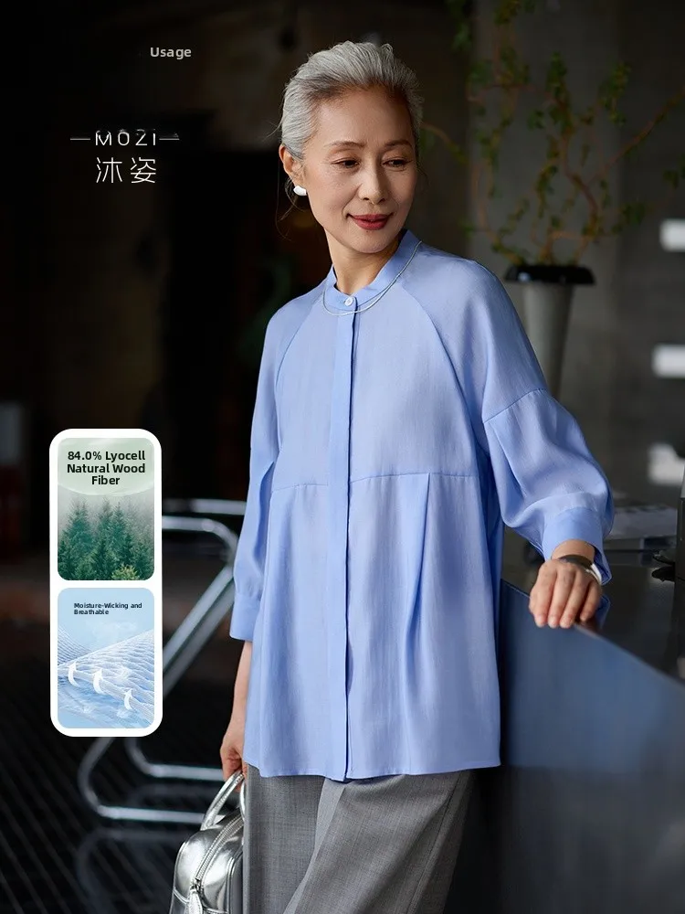 Muzhi Laisel Midlife Summer Shirt Short Sleeve T-Shirt Casual Loose Fit Standard Size Light Weight Soft Fabric Elegant Top
Muzhi Laisel Midlife Summer Shirt Short Sleeve T-Shirt Casual Loose Fit Standard Size Light Weight Soft Fabric Elegant Top