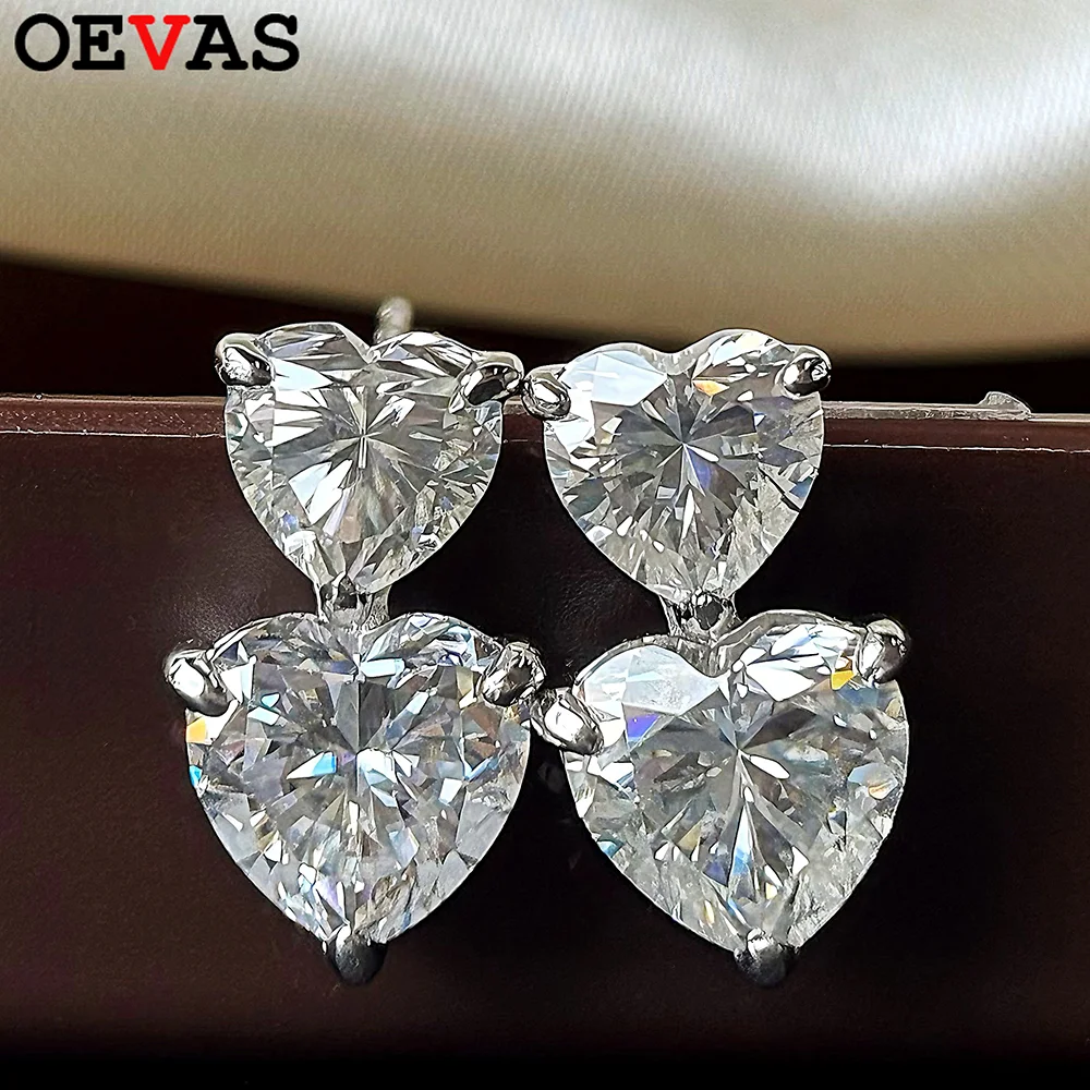 OEVAS GRA Certified Heart Cut real Moissanite Drop Earrings for Women 3cttw Lab Diamond 925 Sterling Silver Fine Jewelry
OEVAS GRA Certified Heart Cut real Moissanite Drop Earrings for Women 3cttw Lab Diamond 925 Sterling Silver Fine Jewelry