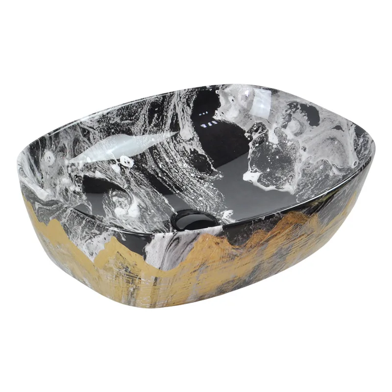 New light luxury art stage basin, bathroom, bathroom, ceramic wash basin, Nordic style, high-end washbasin wholesale
New light luxury art stage basin, bathroom, bathroom, ceramic wash basin, Nordic style, high-end washbasin wholesale