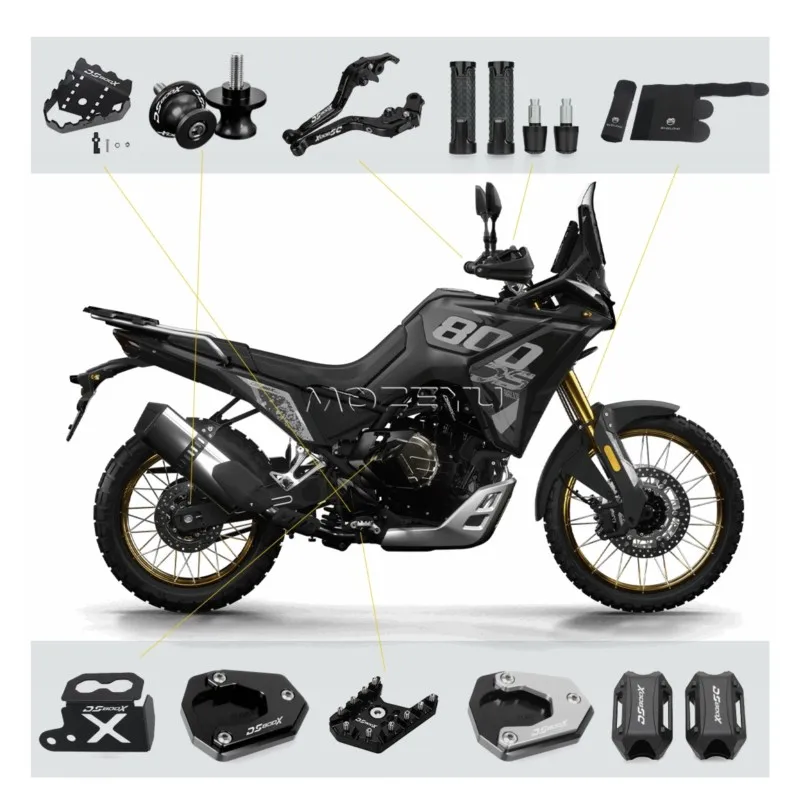 For VOGE 800 Rally DS800X 2025 2026 Handlebar Brakes Clutch Lever Swingarm Spools Valve Cap Motorcycle DS 800X Rally Accessories
For VOGE 800 Rally DS800X 2025 2026 Handlebar Brakes Clutch Lever Swingarm Spools Valve Cap Motorcycle DS 800X Rally Accessories