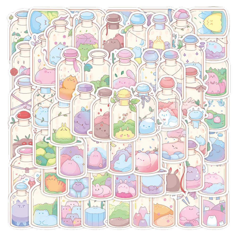 10/30/60pcs Cute Funny Monster in a Bottle Stickers Decals DIY Laptop Scrapbook Phone Suitcase Diary Decoration Sticker Kids Toy
10/30/60pcs Cute Funny Monster in a Bottle Stickers Decals DIY Laptop Scrapbook Phone Suitcase Diary Decoration Sticker Kids Toy