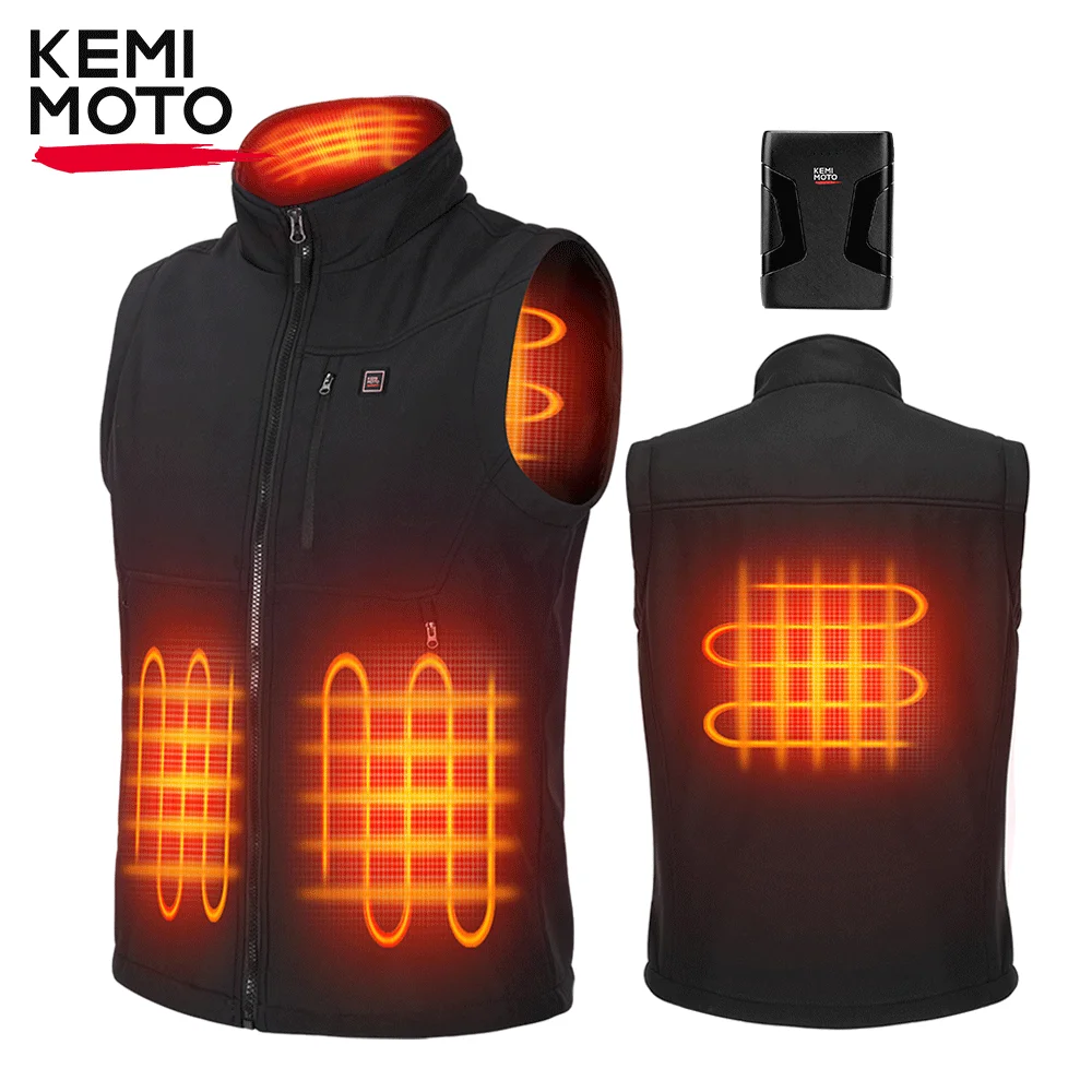 Heated Vest Winter Warm Unisex Jacket 6 Heating Areas 10000mAh Power Bank for Outdoor Skiing Cycling Fishing Travel Cold Weather
Heated Vest Winter Warm Unisex Jacket 6 Heating Areas 10000mAh Power Bank for Outdoor Skiing Cycling Fishing Travel Cold Weather