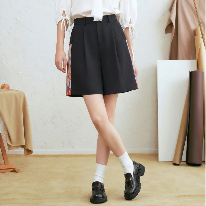 Van Gogh literary monsoon long letter 2026 spring retro print splicing high waist shorts women's casual pants
Van Gogh literary monsoon long letter 2026 spring retro print splicing high waist shorts women's casual pants