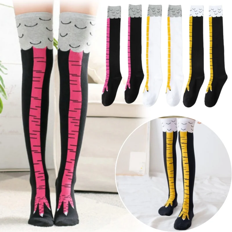 Funny Chicken Feet Design Knee Length Socks Women Stretchy Animal Print Leg Warmers Quirky Costume Party Tights Unique Gift Idea
Funny Chicken Feet Design Knee Length Socks Women Stretchy Animal Print Leg Warmers Quirky Costume Party Tights Unique Gift Idea