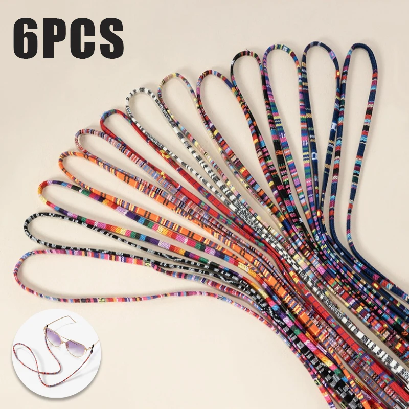 6PCS Ethnic Style Glasses Chain Anti Slip Eyeglass Lanyard Adjustable Portable Eyewear Strap Fashion Decorative Neck Cord
6PCS Ethnic Style Glasses Chain Anti Slip Eyeglass Lanyard Adjustable Portable Eyewear Strap Fashion Decorative Neck Cord
