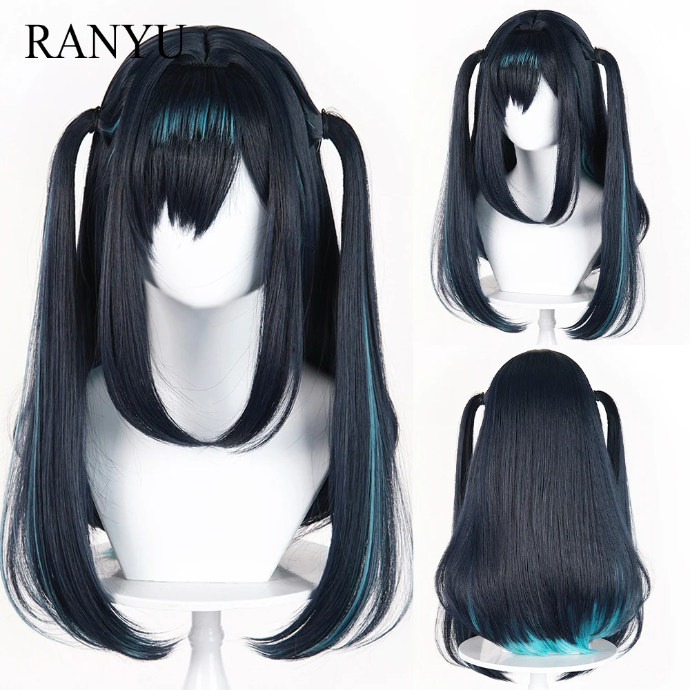 Ombre Blue Highlights Long Straight Synthetic Wigs with Bangs Heat Resistant Anime Game Cosplay Fluffy Wig for Daily Party
Ombre Blue Highlights Long Straight Synthetic Wigs with Bangs Heat Resistant Anime Game Cosplay Fluffy Wig for Daily Party