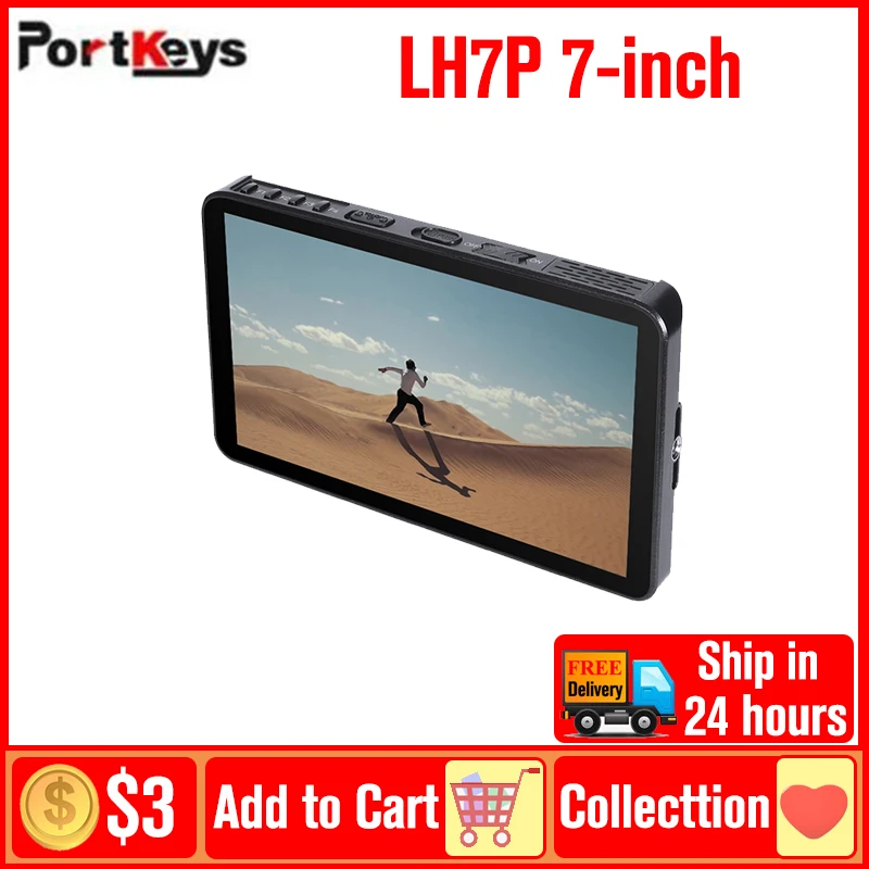 Portkeys LH7 LH7P 7inch Camera Monitor DSLR Audio Monitors Wireless Control 3D LUT Touch Screen for Video Photos Support 4K HDMI
Portkeys LH7 LH7P 7inch Camera Monitor DSLR Audio Monitors Wireless Control 3D LUT Touch Screen for Video Photos Support 4K HDMI