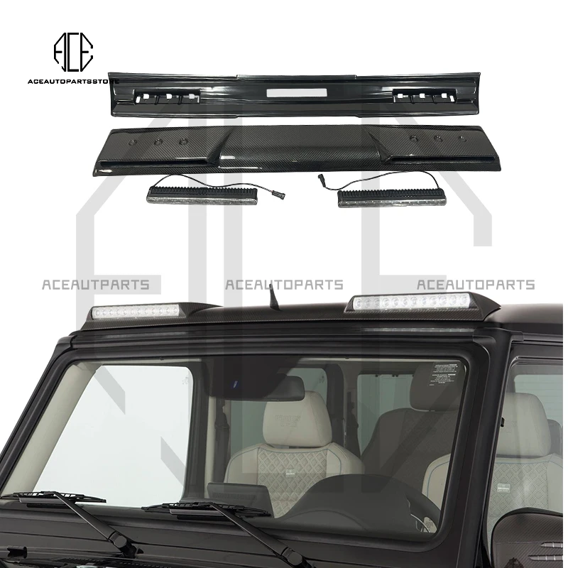 Real Dry Carbon Fiber Spoiler For Benz G Class W463 G350 G500 G550 G53 G63 Front Roof Wing Top Lip With Light Refits
Real Dry Carbon Fiber Spoiler For Benz G Class W463 G350 G500 G550 G53 G63 Front Roof Wing Top Lip With Light Refits