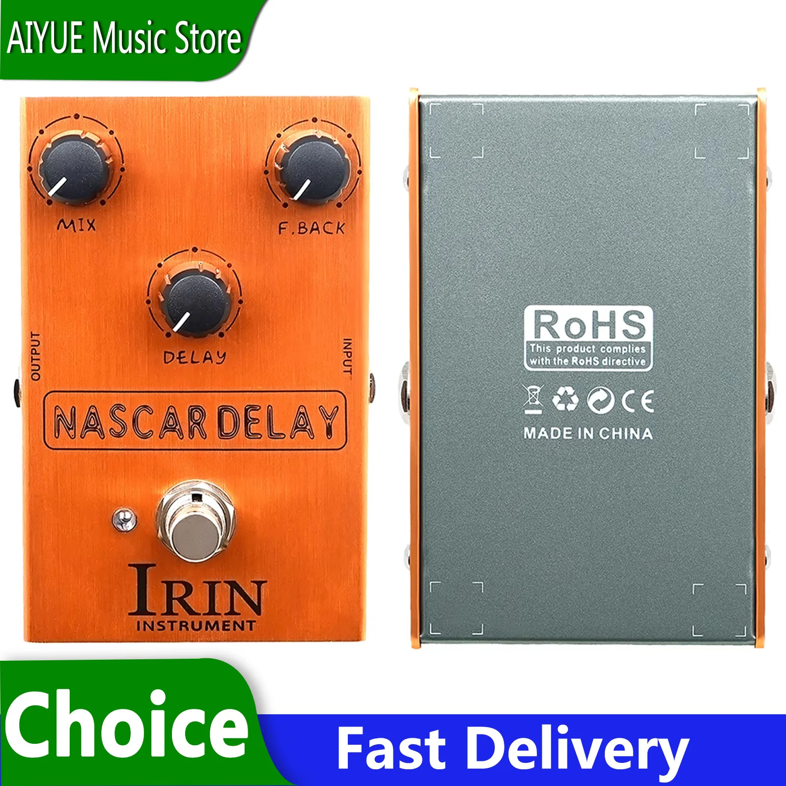 Эффект-педаль IRIN Analog Delay для электрогитары AN-37: классический процессор BBD, винтажный дилэй, True Bypass, гитарные аксессуары
Эффект-педаль IRIN Analog Delay для электрогитары AN-37: классический процессор BBD, винтажный дилэй, True Bypass, гитарные аксессуары