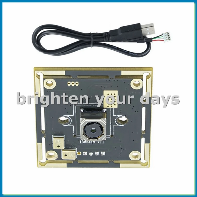 Модуль USB-камеры 13 МП 78,4 ° Модуль камеры с автофокусом без искажений 4160x3120 OV13B10 Встроенный микрофон для компьютера-A23U
Модуль USB-камеры 13 МП 78,4 ° Модуль камеры с автофокусом без искажений 4160x3120 OV13B10 Встроенный микрофон для компьютера-A23U