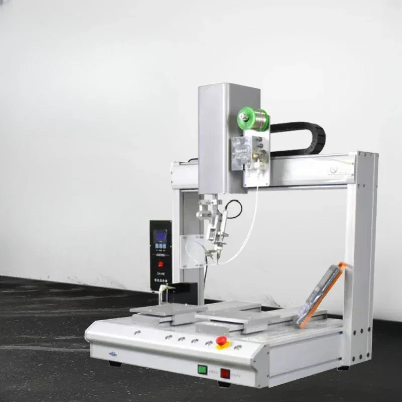 Automatic soldering machine, wire bonding, small aviation plug, circuit board, led light, strip data, desktop spot tin soldering 
Automatic soldering machine, wire bonding, small aviation plug, circuit board, led light, strip data, desktop spot tin soldering