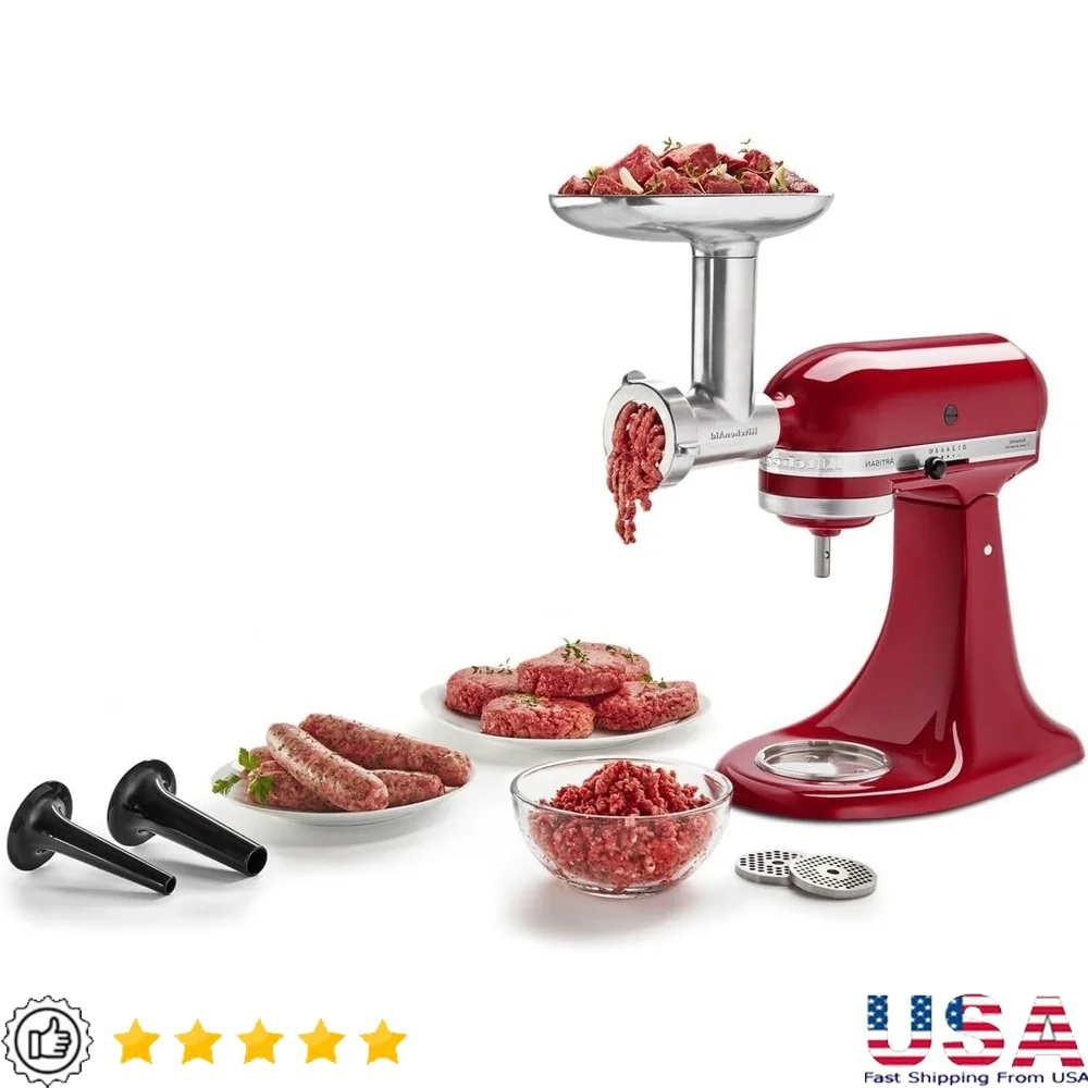 Metal Food Grinder Attachment Kitchen Machine with Fine Medium Coarse Grinding Plates and Sausage Stuffer Tubes Kitchen Cooking
Metal Food Grinder Attachment Kitchen Machine with Fine Medium Coarse Grinding Plates and Sausage Stuffer Tubes Kitchen Cooking