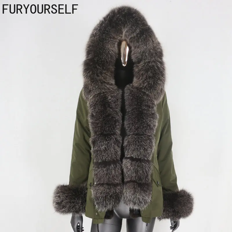 FURYOURSELF 2023 Real Fur Waterproof Parka Winter Jacket Women Big Natural Fox Fur Collar Hood Detachable Warm Outerwear Warm
FURYOURSELF 2023 Real Fur Waterproof Parka Winter Jacket Women Big Natural Fox Fur Collar Hood Detachable Warm Outerwear Warm