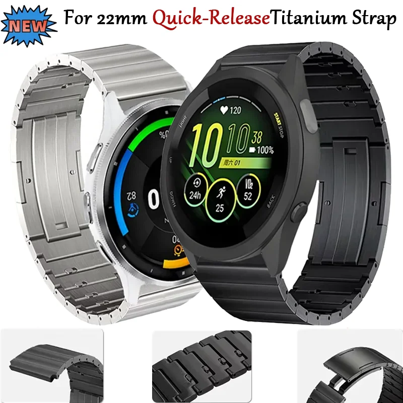 22mm Quick-Release Titanium Metal Strap For Garmin Venu3 2/Vivoactive 4 Bracelet For Garmin Forerunner 965 265 255 955 Watchband
22mm Quick-Release Titanium Metal Strap For Garmin Venu3 2/Vivoactive 4 Bracelet For Garmin Forerunner 965 265 255 955 Watchband