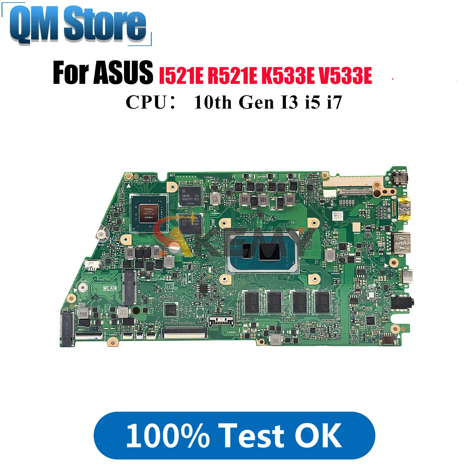 X521EQ Материнская плата для ноутбука ASUS I521E R521E V533E K533E X521EQY S533E X521E X521EPY X521EAY Материнская плата с 10-го поколения I3 i5 i7
X521EQ Материнская плата для ноутбука ASUS I521E R521E V533E K533E X521EQY S533E X521E X521EPY X521EAY Материнская плата с 10-го поколения I3 i5 i7