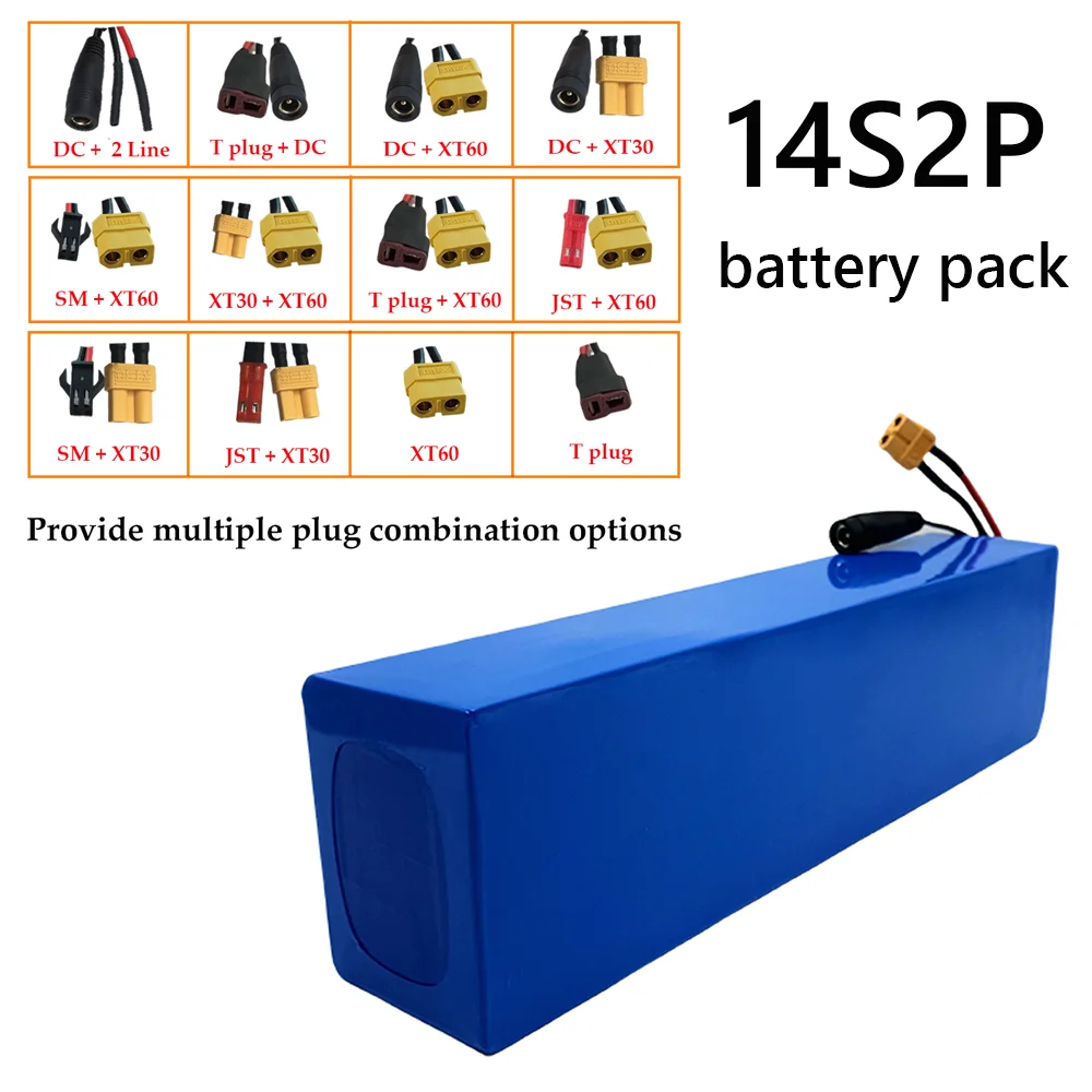 52V 6800mAh 18650 Rechargeable Li-ion Battery Pack, 14S2P, Large Capacity for Bicycles, Scooters, Motorcycles with Built-in BMS
52V 6800mAh 18650 Rechargeable Li-ion Battery Pack, 14S2P, Large Capacity for Bicycles, Scooters, Motorcycles with Built-in BMS