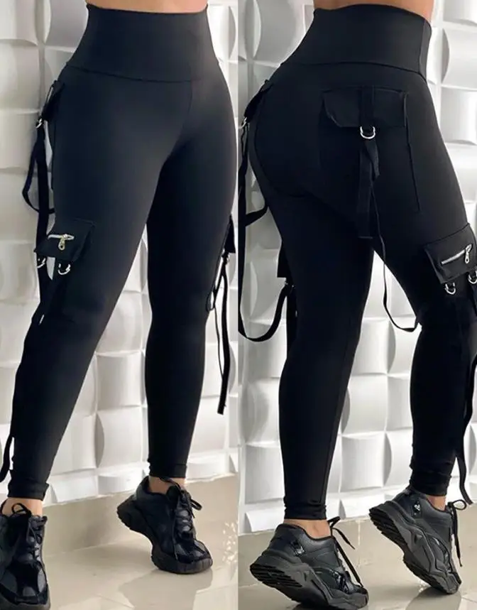 Women's Versatile Trousers 2025 Spring Summer Latest High Waisted Ribbon Side Zipper Pocket Design Tight Pants Slimming Tights
Women's Versatile Trousers 2025 Spring Summer Latest High Waisted Ribbon Side Zipper Pocket Design Tight Pants Slimming Tights