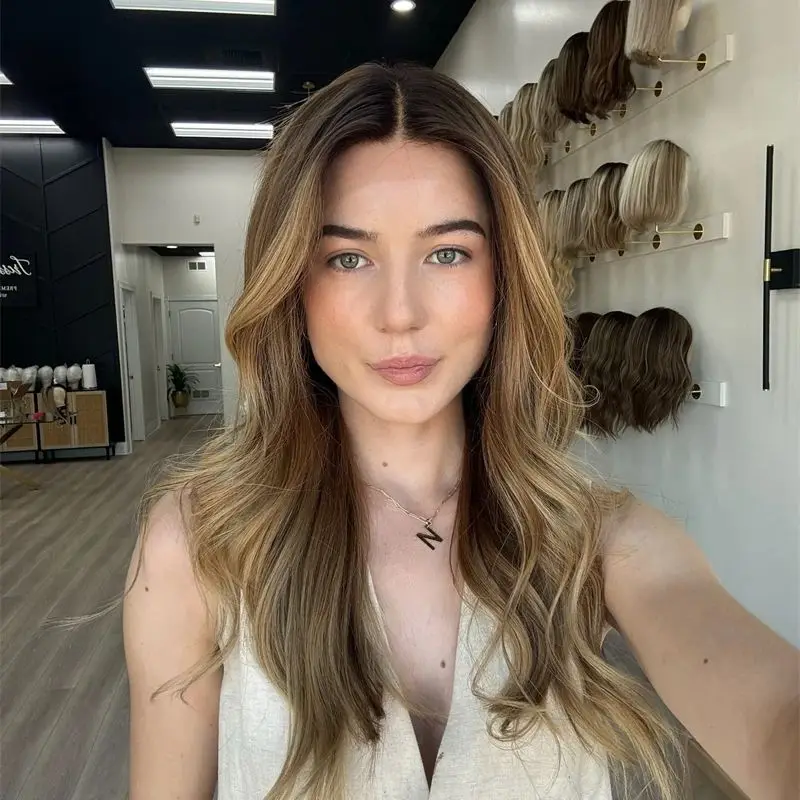 Ombre Honey Brown Balayage with Soft LowLights Lace Front Wigs Wavy Wig Synthetic Premium Fibre Wig Natural Preplucked Hairline
Ombre Honey Brown Balayage with Soft LowLights Lace Front Wigs Wavy Wig Synthetic Premium Fibre Wig Natural Preplucked Hairline