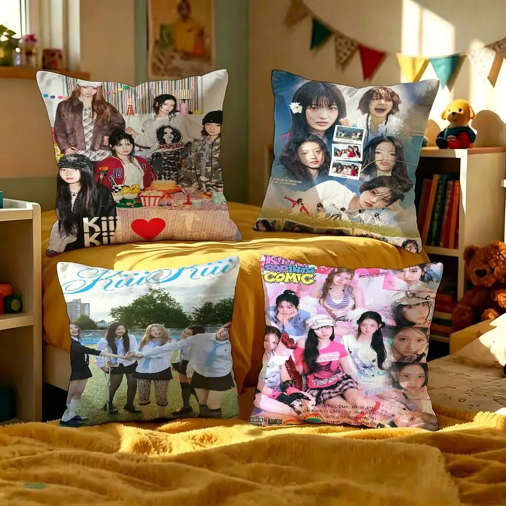 New KPOP Group K-kiiiKiii Cushion Cover Pillowcase Upholstery Sofa Throw Pillow Home Decor Pillowcas
New KPOP Group K-kiiiKiii Cushion Cover Pillowcase Upholstery Sofa Throw Pillow Home Decor Pillowcas