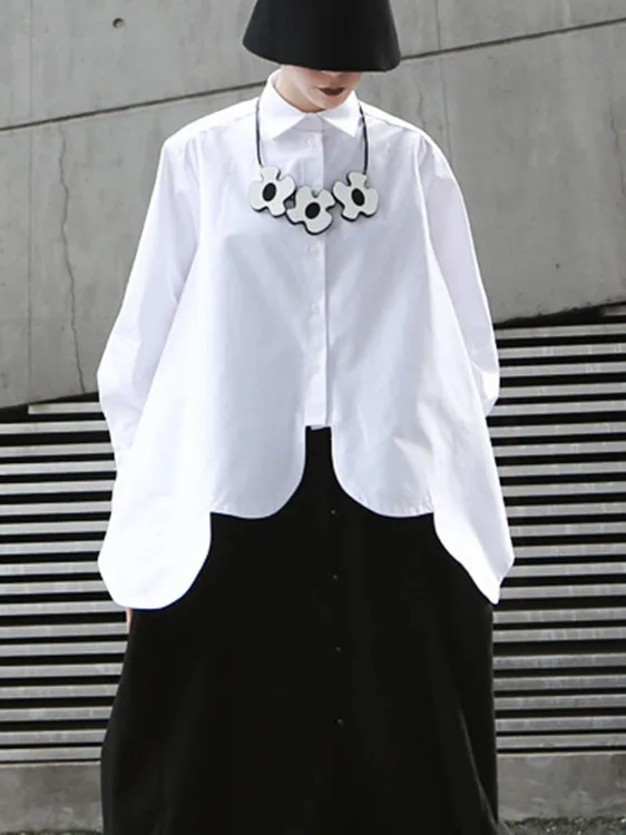 Street Style Loose Fit Pure Cotton Long Sleeve White Shirt Women's Fashionable Asymmetrical Hem Collar Breathable Shirt
Street Style Loose Fit Pure Cotton Long Sleeve White Shirt Women's Fashionable Asymmetrical Hem Collar Breathable Shirt