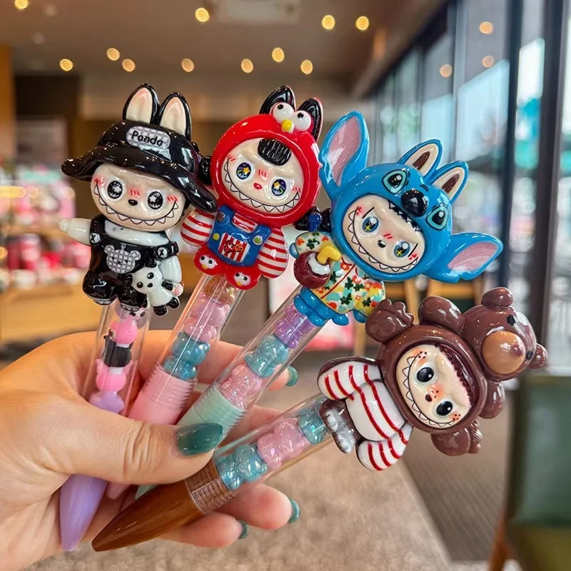 New Disney Stitch Labubu Cartoon Smiley Face Funny Sparkling Diamond Press Ballpoint Pen Black Cute Dreamy Bead Pen For Students
New Disney Stitch Labubu Cartoon Smiley Face Funny Sparkling Diamond Press Ballpoint Pen Black Cute Dreamy Bead Pen For Students