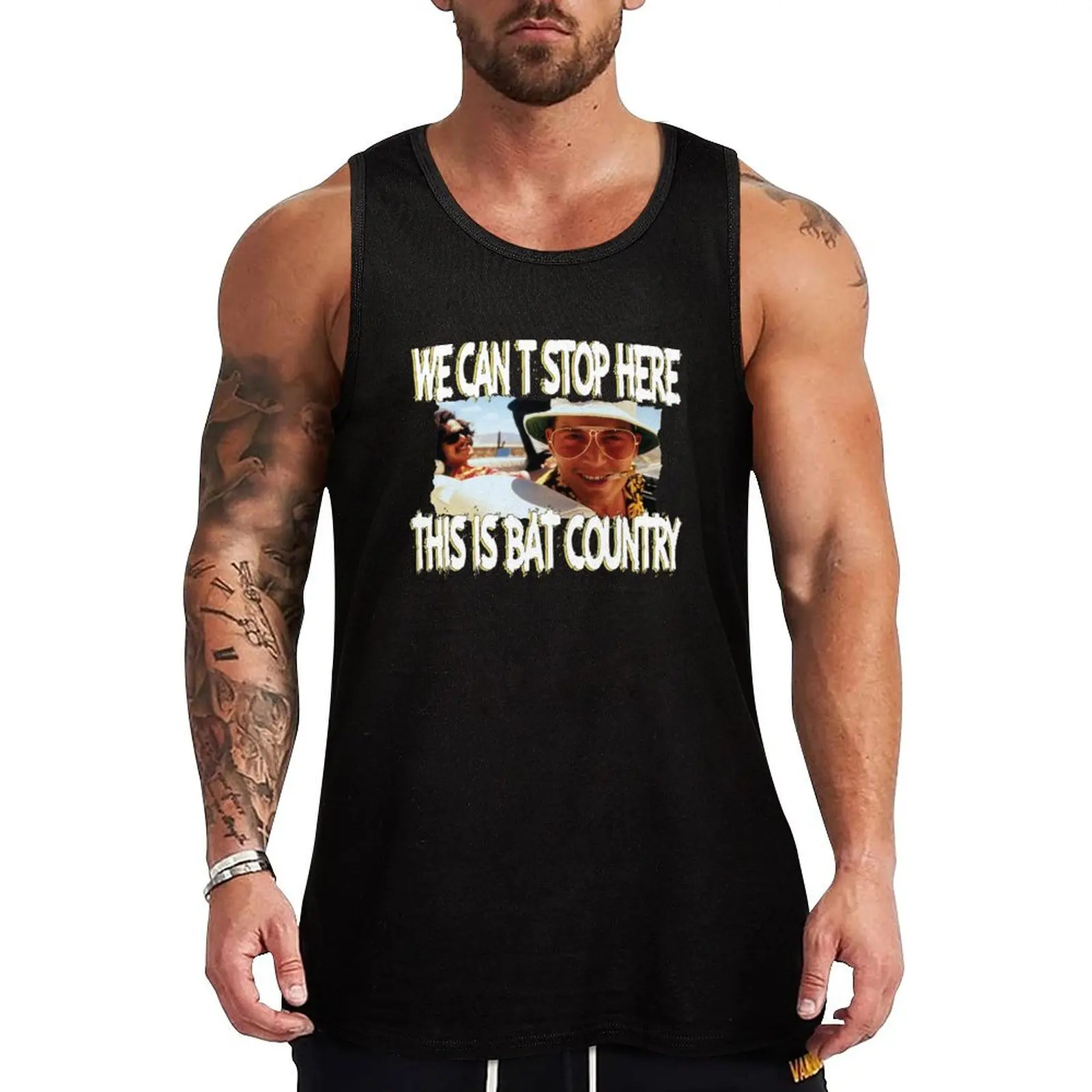 Fear & Loathing Bat Country Tank Top T-shirt Men's gym Men's sports t-shirt gym wear men Vests
Fear & Loathing Bat Country Tank Top T-shirt Men's gym Men's sports t-shirt gym wear men Vests