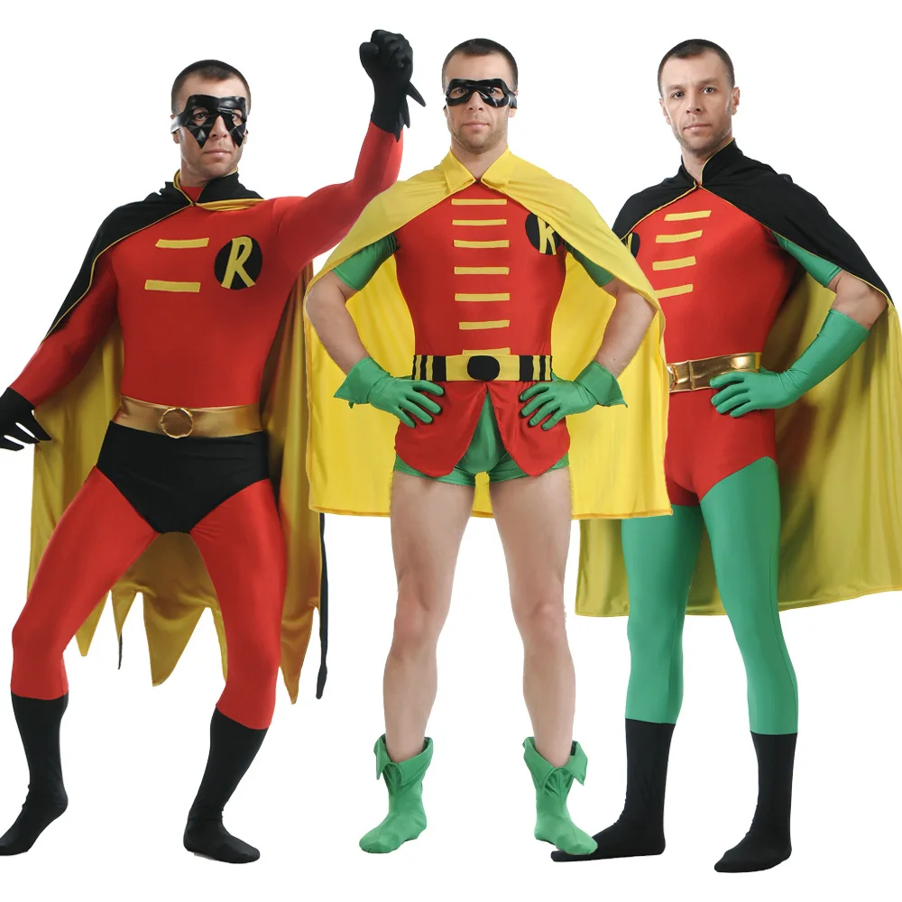 Robin Jumpsuit Superhero Cosplay Costume Anime Character Classic Bodysuit Halloween Masquerade Performance Clothes
Robin Jumpsuit Superhero Cosplay Costume Anime Character Classic Bodysuit Halloween Masquerade Performance Clothes