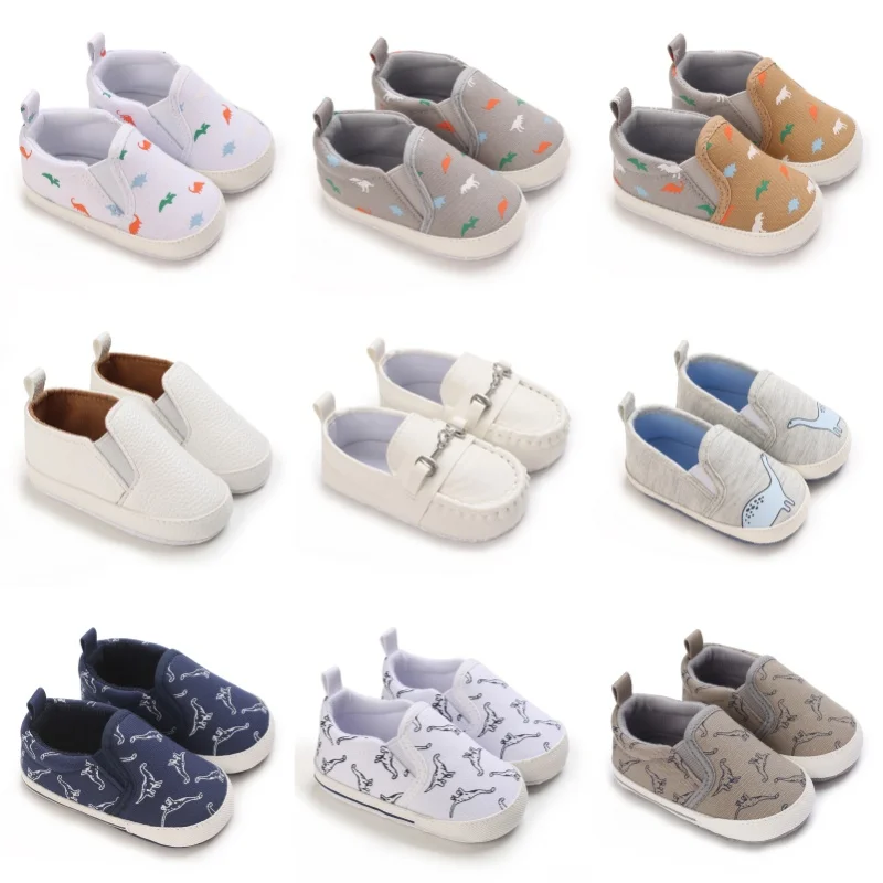 Baby Learning Walk Shoes, Cute Dinosaur Print Slip-on Sneakers, Easy On Soft Footwear for Infants 0-18M
Baby Learning Walk Shoes, Cute Dinosaur Print Slip-on Sneakers, Easy On Soft Footwear for Infants 0-18M