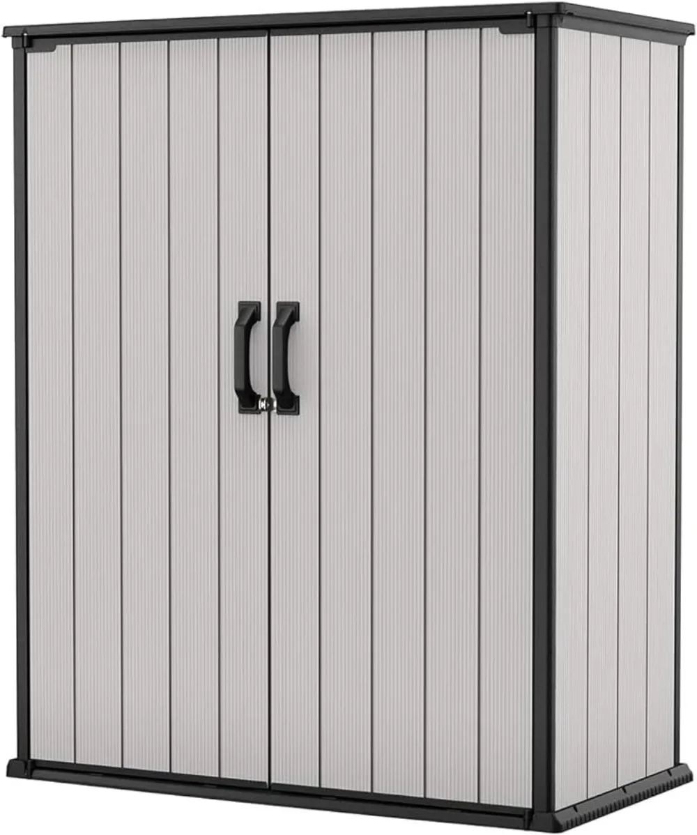 Новый навес для хранения на открытом воздухе Keter Premier Tall 4,6 х 5,6 футов из смолы с полками и кронштейнами для мебели для патио, аксессуаров для бассейна, велосипедов
Новый навес для хранения на открытом воздухе Keter Premier Tall 4,6 х 5,6 футов из смолы с полками и кронштейнами для мебели для патио, аксессуаров для бассейна, велосипедов