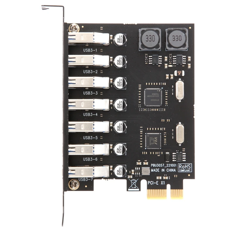 USB 3.0 PCI-E Expansion Card Adapter 7 Ports Hub Adapter External Controller PCI-E Extender PCI Express Card For Desktop-AT81
USB 3.0 PCI-E Expansion Card Adapter 7 Ports Hub Adapter External Controller PCI-E Extender PCI Express Card For Desktop-AT81