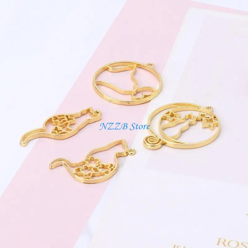 T21F 5 Pcs/Set for Creative Hollow for Cat Charms for Cat Kitten Metal Frame Resin Molds Pendants Charms for UV Re
T21F 5 Pcs/Set for Creative Hollow for Cat Charms for Cat Kitten Metal Frame Resin Molds Pendants Charms for UV Re