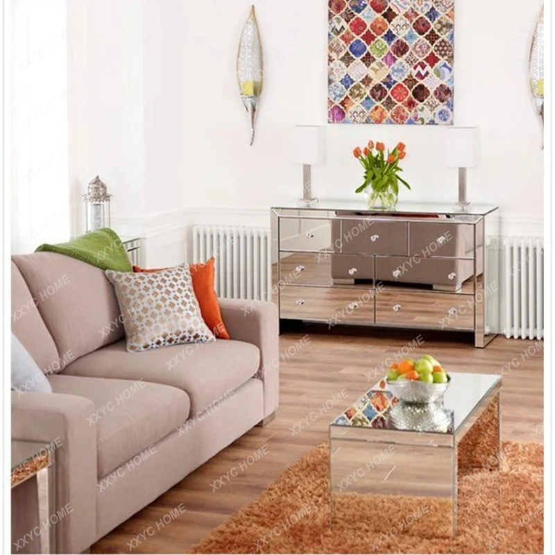 TQH Entrance Decorative Cabinet Mirror Glass Locker Living Room Partition Dining Side Cabinet Multifunctional Drawer Cabinet
TQH Entrance Decorative Cabinet Mirror Glass Locker Living Room Partition Dining Side Cabinet Multifunctional Drawer Cabinet