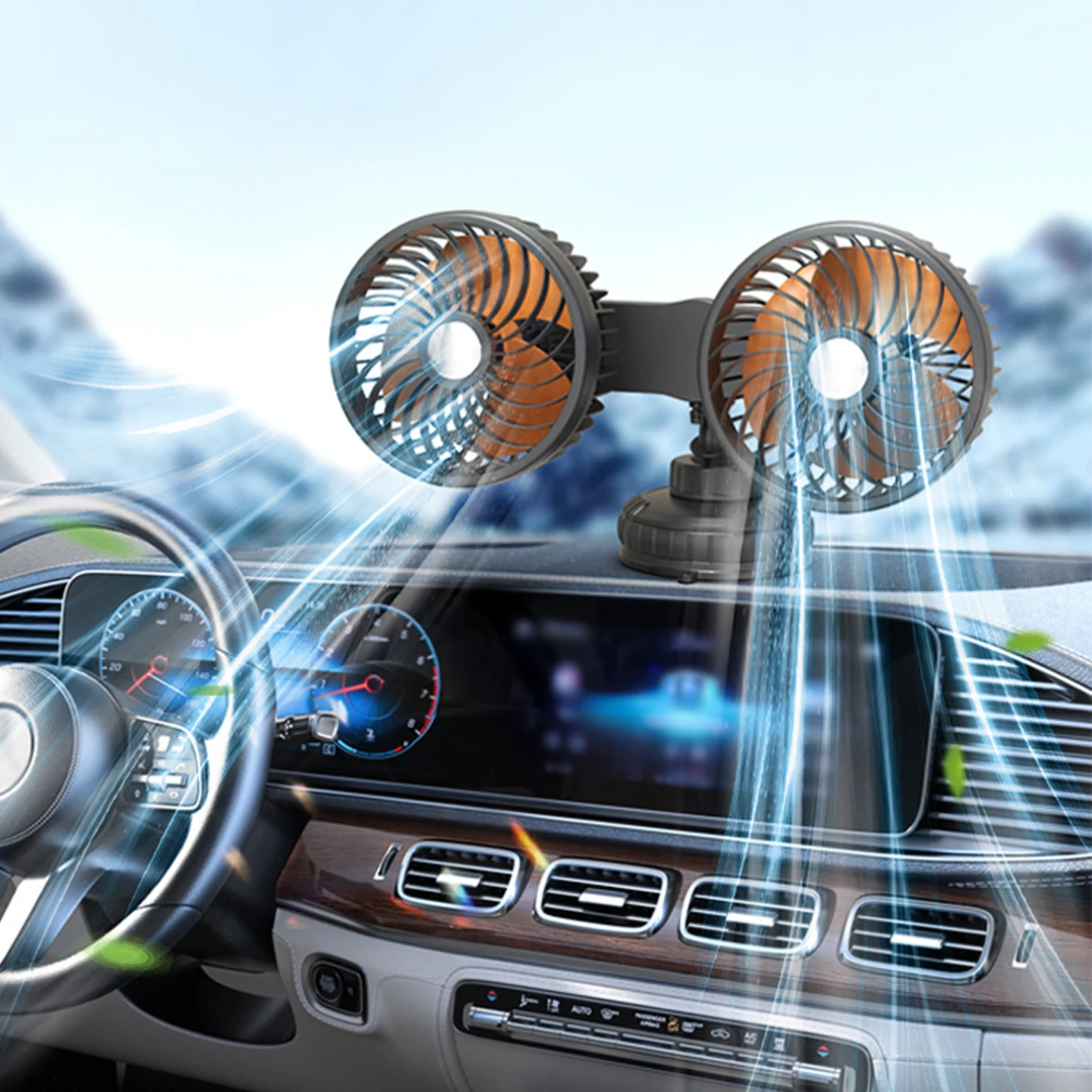 Car Window Fan Mini USB Cooler 360 Degree Rotating Auto Cooling for Vehicles 3 Speed Strong Wind Air Circulation
Car Window Fan Mini USB Cooler 360 Degree Rotating Auto Cooling for Vehicles 3 Speed Strong Wind Air Circulation