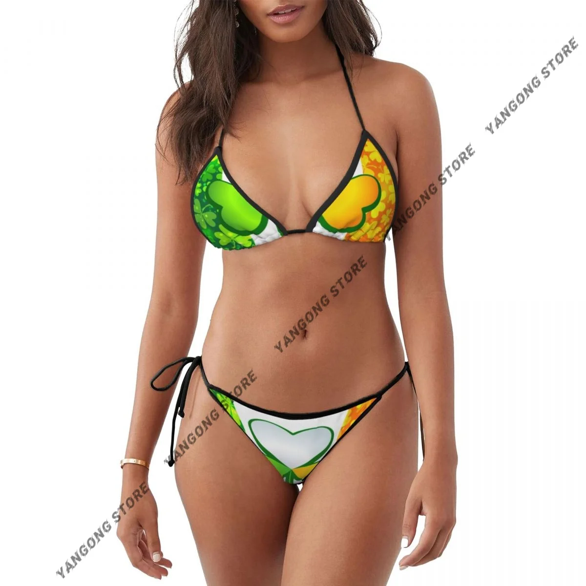 Woman Swimsuit Sexy Bikini Set Swimwear Irish Flag Two Piece Bathing Suit
Woman Swimsuit Sexy Bikini Set Swimwear Irish Flag Two Piece Bathing Suit