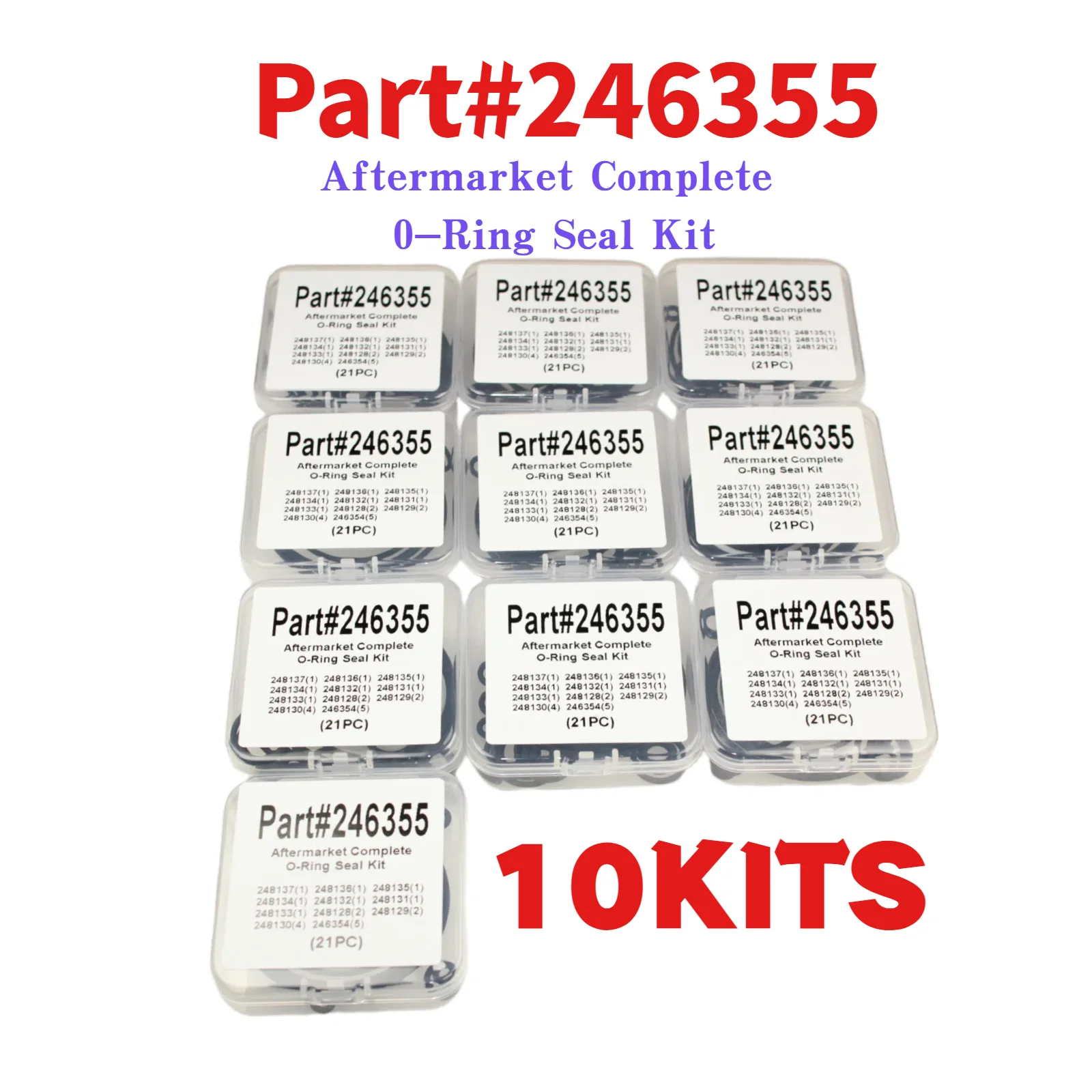 246355 Полный комплект уплотнительных колец для пистолета-распылителя Fusion Air Purge AP, 10 комплектов
246355 Полный комплект уплотнительных колец для пистолета-распылителя Fusion Air Purge AP, 10 комплектов