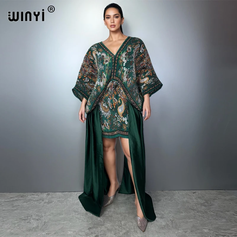 WINYI Women's Summer fashion Pleated Elastic Sexy Dress Beach Cover up Kaftan Boho Luxury Party Evening Dress for Holiday
WINYI Women's Summer fashion Pleated Elastic Sexy Dress Beach Cover up Kaftan Boho Luxury Party Evening Dress for Holiday