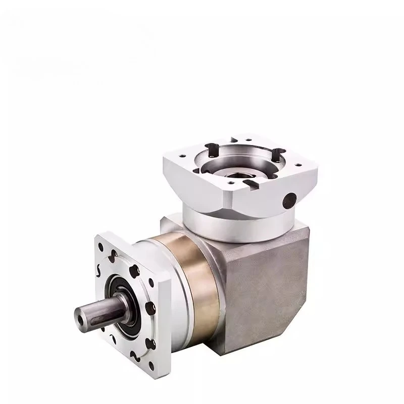Double stage box right angle gear reducer servo high precision L dense right angle reducer
Double stage box right angle gear reducer servo high precision L dense right angle reducer
