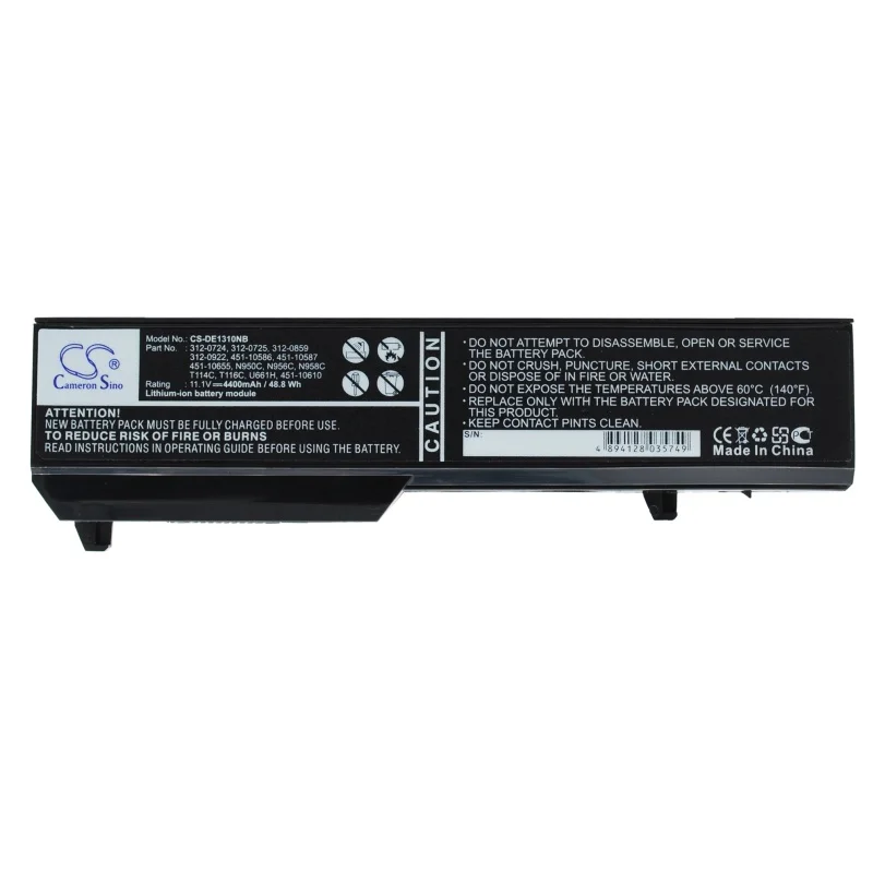 Литий-ионный аккумулятор для ноутбуков DELL 312-0724, 312-0725, 312-0859, 312-0922, 451-10586, 451-10587 для Vostro 1310, Vostro 1320
Литий-ионный аккумулятор для ноутбуков DELL 312-0724, 312-0725, 312-0859, 312-0922, 451-10586, 451-10587 для Vostro 1310, Vostro 1320