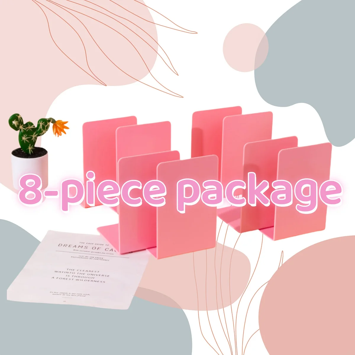 Перегородка для книжной полки с настольным держателем для книг, L-образный органайзер-подставка для стильного решения для хранения
Перегородка для книжной полки с настольным держателем для книг, L-образный органайзер-подставка для стильного решения для хранения