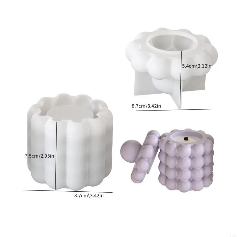 77HE Silicone Decorative Tins Mould Round Storage Box Molds Silicone Texture for Crafting Distinctive Pen Holder
77HE Silicone Decorative Tins Mould Round Storage Box Molds Silicone Texture for Crafting Distinctive Pen Holder