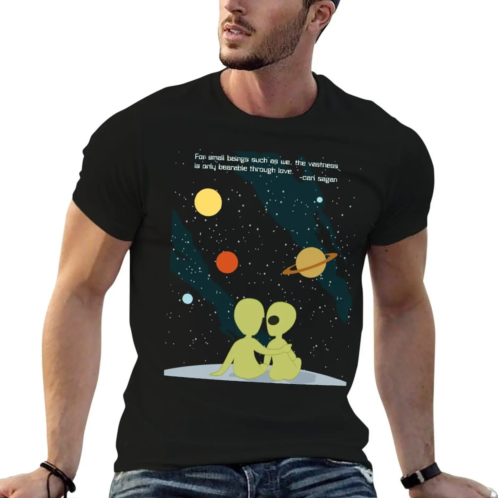 Carl Sagan Alien Love T-Shirt man t shirts cotton man t shirts for men casual t shirts for man graphic funny T-shirt
Carl Sagan Alien Love T-Shirt man t shirts cotton man t shirts for men casual t shirts for man graphic funny T-shirt
